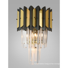 Postmodern Nordic Crystal Stainless Steel Wall lamp Wall Light Gold Wall Sconce For Foyer Bedroom Corridor